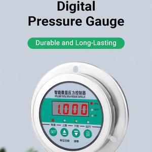 เกจวัดแรงดันสูงแบบสุญญากาศสแตนเลส มองเห็นได้ชัดเจน ใช้งานได้หลากหลาย แบบดิจิตอล - Product Image 1