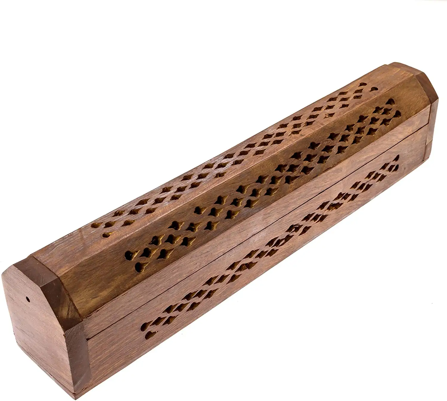 Two layer incense burner wood bakhoor box