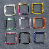 Jam Tangan Pria Custom Rainbow Baguette Diamond Berlapis Emas 18K Dial Persegi Romawi Baja Tahan Karat Iced Out Hip Hop