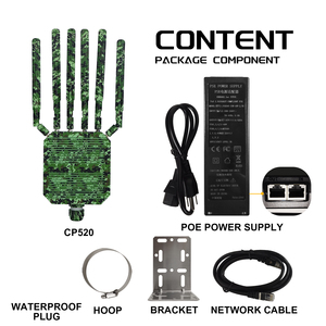 Nouveau routeur Sim extérieur CP520 5G avec AX3000 double carte SIM puces NSA Qualcomm WiFi 6 et fonction de pare-feu d'antenne Omni externe - Product Image 6