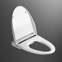 Couvercle de siège de toilette ultra mince intelligent en forme de V chauffant avec télécommande électrique automatique