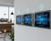 Pantalla Digital de Señalización de 13.3 Pulgadas, Compatible con Sistema WIN/Android, Monitor Táctil, Pantalla LCD de Publicidad para Montaje en Pared