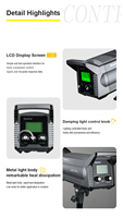NiceFoto LA-2000AB 200W vidéo professionnelle continue LED Film photographie Studio lumière