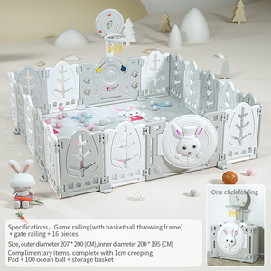 Aire <span class=keywords><strong>de</strong></span> <span class=keywords><strong>jeux</strong></span> pour enfants jouet parc intérieur en plastique clôture pliante cour <span class=keywords><strong>de</strong></span> jeu extérieure clôture <span class=keywords><strong>de</strong></span> sécurité pour bébés et tout-petits - Product Image 6