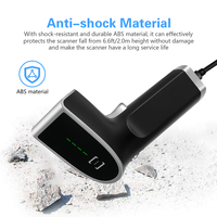 Lector de Códigos de Barras USB de Alta Calidad, Escáner de Códigos de Barras Láser 1D Portátil para Punto de Venta, para Inventario de Tiendas de Ropa