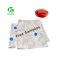 Sac en plastique d'emballage aseptique de barrière standard 220L dans la boîte pour les sacs aseptiques de pâte de tomate