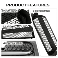 Topzonauto Nouveau Kit de Grille de Pare-chocs Avant et Phares Antibrouillard 2020-2022 pour Berline SE XSE, Fixation par Vis, en Plastique