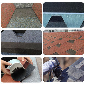 Günstige Glasfaser-Bitumen-Dachschindeln Leichtgewichtig Langlebig für Villen-Dacheindeckung - Product Image 4