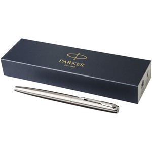 Stylo Parker Jotter en acier inoxydable, modèle 107420-1, pour l'écriture des étudiants et des professionnels des finances, avec encre bleue - Product Image 1