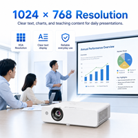 Proyector de presentación PT-UX344C de 3400 lúmenes XGA 3LCD 4:3 con zoom de 1.2x para escuela, oficina y capacitación