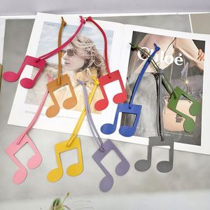 Creative PU Leather Music <b>Note</b> Bag Charm Cute Musical <b>Note</b> Keychain Lightweight Design Bag Accessory with Hanging Strap - Product Image 1