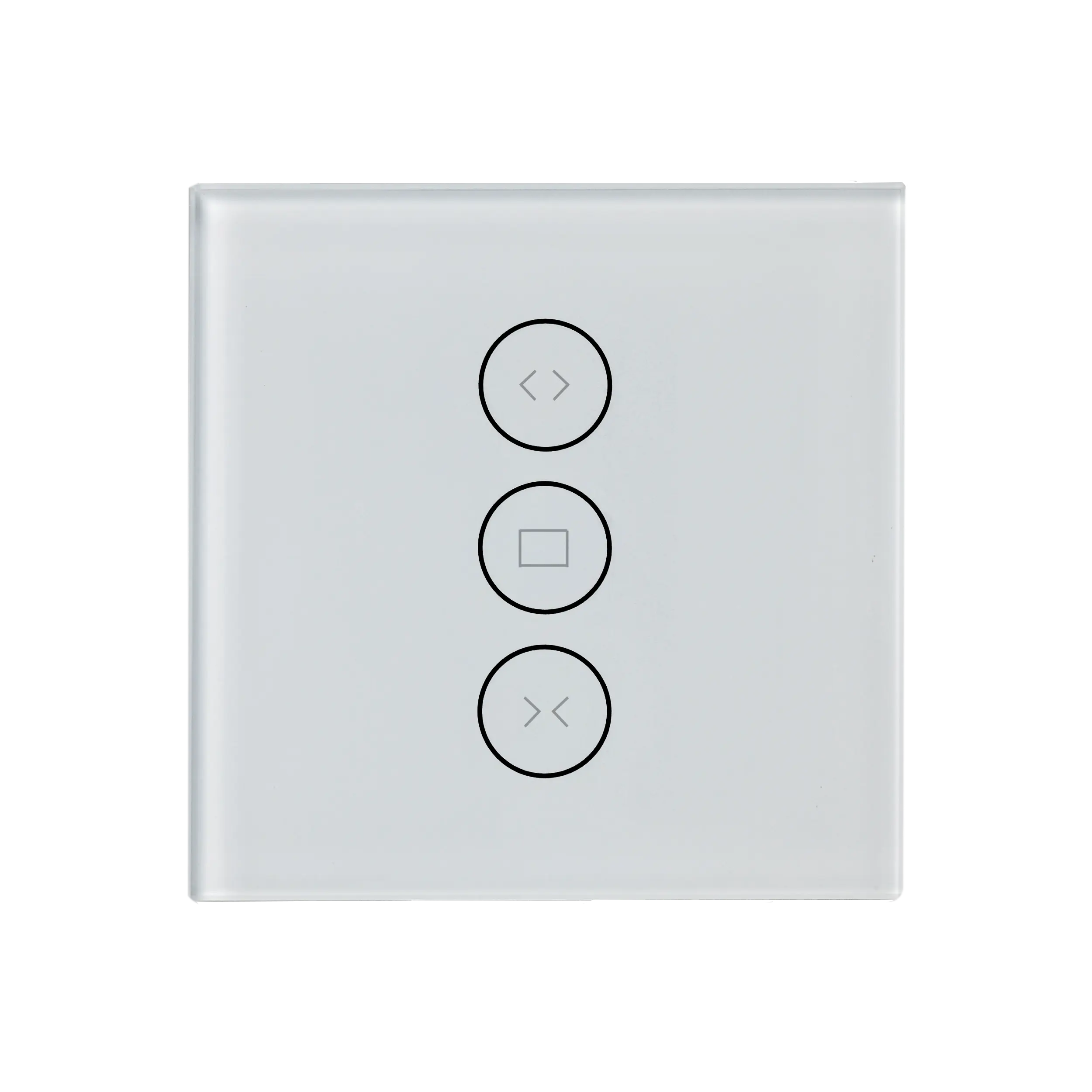 EU Tuya Temporizador de casa inteligente Placas de interruptor de vidro transparente 220v Wifi Zigbee Cortina Interruptor de toque Automação Doméstica