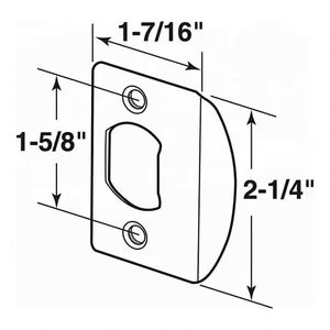 WEKIS Accesorios de Cerradura para Puertas Interiores Comerciales Modernas OEM Hechos a Medida, Placa de Retén en T de Acero y Latón, Guía de Cuerpo de Cerradura para Hoteles - Product Image 6