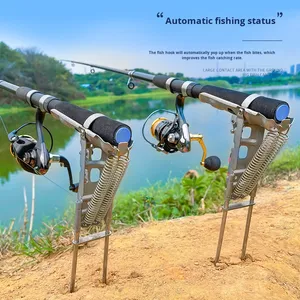 Wholesale Automatic Fishing <b>Rod</b> <b>Holder</b> Universal Adjustable Sensitivity Spring Loaded Pole Stand Support Bracket - Product Image 4