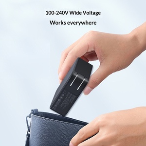 Chargeur avec protocole complet de charge rapide, double ports A+C, avec câble rétractable, pour têtes de charge rapide Apple et Huawei - Product Image 3