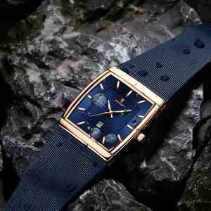 Orologio POEDAGAR 885 con Quadrante Quadrato in Acciaio Inox, Display Luminoso della Data, Impermeabile, Lussuoso, Originale al Quarzo per Uomo - Product Image 3