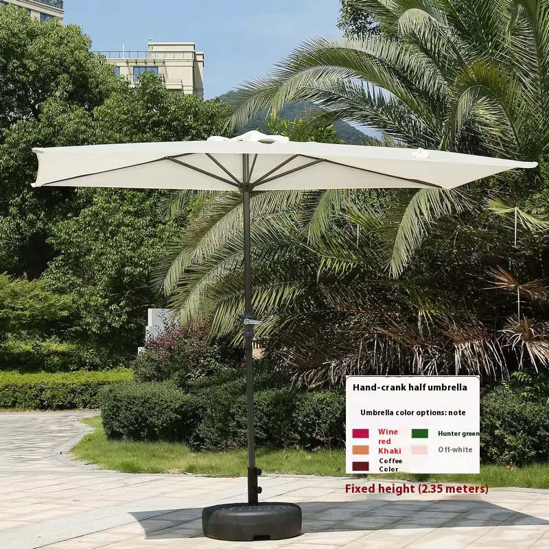 Half umbrella hand-cranked rice white(with 31 litre water tank)