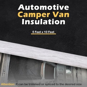 Aislamiento Acústico y Térmico para Autocaravanas, Rollo de Fibra de PP PET de 44 mm, Doble Cara, Negro, No Tejido - Product Image 2