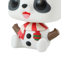 Figurine PVC de Noël Père Noël Panda, Statue de Collection, Thème Fantastique SF, Ornement de Bureau, Cadeau, Marque YBX, 14 ans+, En Stock