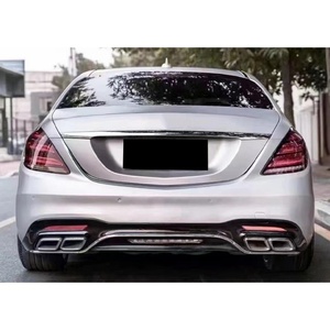 Kit de Carrocería Delantera y Trasera con Luces Antiniebla para BENZ Clase S S65, Modificación y Actualización de Automóviles W222 2014-2017, Estilo 2019 - Product Image 4