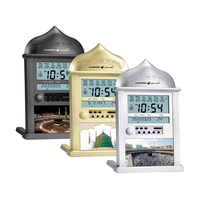 Horloge Azan Digitale Musulmane Multifonctionnelle, Horloge de Mosquée de Prière Murale/de Table Adhan pour un Cadeau de Fête du Ramadan