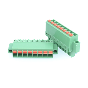 Kabel Elektronik QPL 3.81/5.00/5.08mm 2-24 Pin, Pegas Tuas Hijau, Pemasangan PCB, Kabel Smt Pcb, Terminal Pcb Jantan Betina Model Spade Tab - Product Image 6