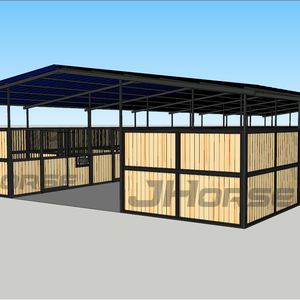 إسطبل خيول أوروبي متنقل للأماكن الخارجية من الخيزران، رخيص والأكثر مبيعًا - Product Image 1