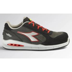 DIADORA UTILITY-701,176221-C9034/36 Zapato DE SEGURIDAD impermeable de corte bajo asfalto/plata/rojo En gamuza cuero italiano S3 SRC - Product Image 1