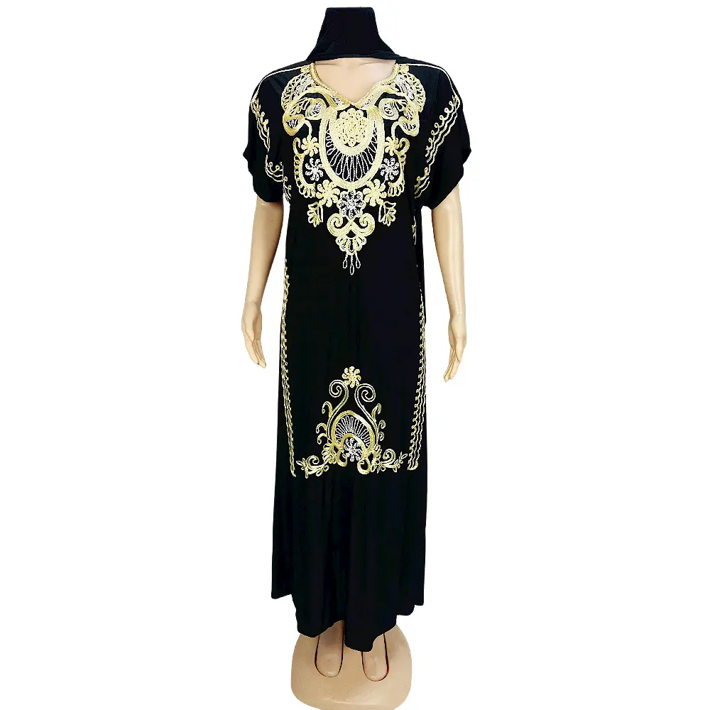 中東の高級刺Embroideryクラフト服エジプトのアバヤエジプトのイラニアバヤ女性のためのイスラム教徒のドレス