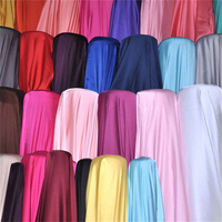 Lots de stock de robes abaya en crêpe couleur personnalisée pour femmes tissus en soie doublure tissu polyester spandex crêpe satin de soie