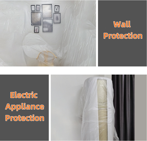 55CM * 20M pré-enregistré peinture Protection contre la poussière <span class=keywords><strong>Film</strong></span> rouleau couvrant <span class=keywords><strong>Film</strong></span> de masquage en plastique pour peinture maison - Product Image 3