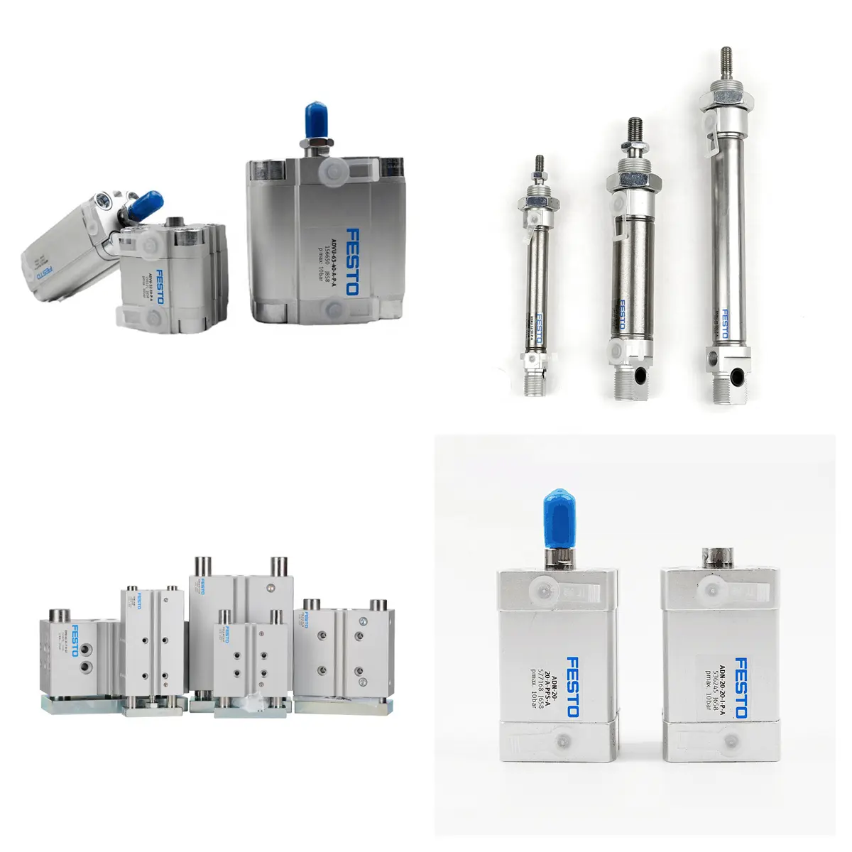 Festo-Distributors 공압 부품 ADN 및 DNC DSBC DSNU 시리즈 실린더 ADN-50-25-I-P-A 실린더