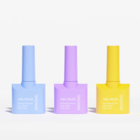 Flacon en verre unique de 12 ml pour emballage cosmétique de dissolvant de vernis à ongles, base et top coat