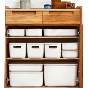 Storage Organizer Box Plastic Food Home Bathroom Desk Kids Toy Clothes Storage Container Organizer Box With Lid