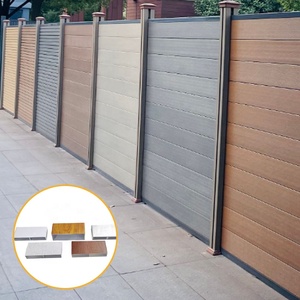 Pagar keamanan gerbang ganda aluminium hitam berlapis serbuk ramah lingkungan Modern dengan fitur keamanan rumah - Product Image 1