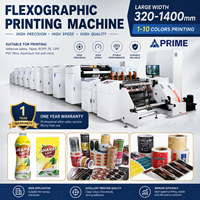 Mesin Cetak Flexo Inline 6 Warna dengan Pengering IR, Cold Stamping, Roll to Roll, dan Slitting untuk Kertas, Aluminium Foil, dan Label Perekat