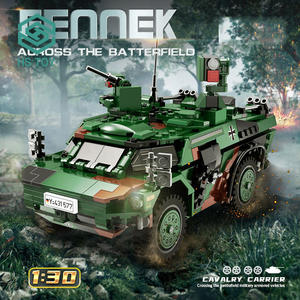 HS 692 pièces enfants assemblage en plastique bloc de construction ensemble Construction modèle jouet simulant voiture blindée Pielzeug Simulation briques - Product Image 2