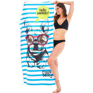 Toalla de Playa Grande Personalizada, Nuevo Diseño, Poliéster Hipoalergénico, Microfibra de Secado Rápido con Impresión de Logotipo Personalizado, Envío - Product Image 3