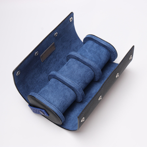 แฮนด์เมด3ช่องที่กำหนดเองม้วนก<span class=keywords><strong>ล</strong></span>่องบรรจุภัณฑ์นาฬิกาวินเทจหรูหราหนังก<span class=keywords><strong>ล</strong></span>่องนาฬิกา - Product Image 2