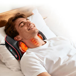 Bantal Pijat Listrik Shiatsu untuk Leher, Bahu, Punggung, Pinggang, Kaki, Pijat Seluruh Tubuh, Pereda Nyeri dengan Pemanas - Product Image 1