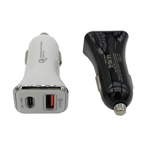 Ad alta potenza QC + USB C PD caricabatterie per auto inventario sconto prodotto di tendenza per interfaccia tipo-c 36W telefono cellulare bianco 12V - Product Image 1