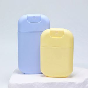 Hot Sell square Red Blue Green Purple Yellow 45 ml Easy Carry <b>Plastic</b> Card Perfume <b>Spray</b> <b>Bottle</b> - Product Image 5