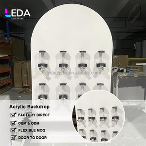 LEDA Moderno Dispensador de Bebidas de Acrílico para Fiestas y Bodas, Soporte para Decoración Floral, Tamaño y Color Personalizables - Product Image 2