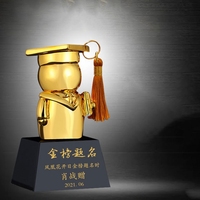 2025JINZUN trophée vente chaude pouce cristal trophée gravé créatif jeunesse étudiant maternelle Graduation résine cristal trophée