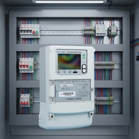 Compteur d'énergie intelligent triphasé quatre fils avec contrôle des frais, écran LCD, communication 4G, 50Hz, 3x220/380V, DTZY1218, Classe 1.0