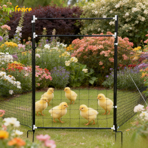 HPS Puerta <span class=keywords><strong>de</strong></span> Malla Portátil <span class=keywords><strong>de</strong></span> Alta Resistencia para Aves <span class=keywords><strong>de</strong></span> Corral, con Postes <span class=keywords><strong>de</strong></span> Plástico, Malla <span class=keywords><strong>de</strong></span> Seguridad para Cercas <span class=keywords><strong>de</strong></span> Jardín, Patos, Gansos y Granjas, 105 CM - Product Image 2