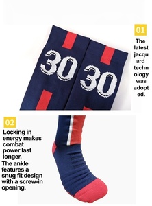 Chaussettes de sport StripePro Crew NumberFit ProStripe haute performance, motif tricoté avec lettres, collection Printemps - Product Image 6