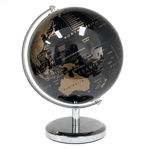 Globo Terráqueo Moderno HM1422 de 14.2cm con Base Metálica, Rotación de 360°, Globo de PVC, Decoración <span class=keywords><strong>para</strong></span> Hogar, Oficina, Escritorio, Regalo Escolar, Venta al Por Mayor - Product Image 2