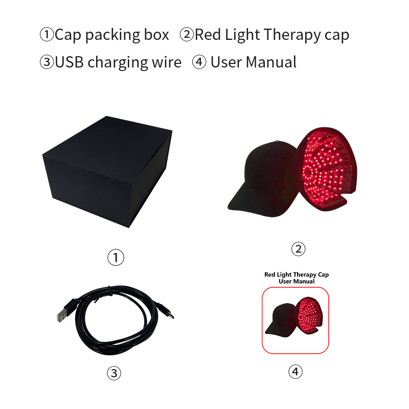 ORANGLES OEM/ODM 660nm & 850nm NIR LED Light Therapy Hat Cap | Infrared Red Light Hair Growth Device | Hot Sale – orangles Qatar - full product showcase - displaying specifications - Image 5 of 5 | adapts to any space | OEM/ODM 660nm & 850nm NIR LED Light Therapy Hat Cap | Infrared Red Light Hair Growth Device | Hot Sale – orangles Qatar deal New Jersey | Free Shipping ORANGLES