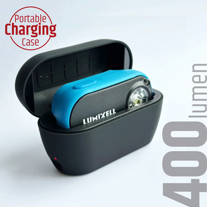 LUMIXELL 400LM Retractable Headlamp Type-C Rechargeable, Portable Charging Case, IPX4, 700mAh Battery for Outdoor Sports - Product Image 1